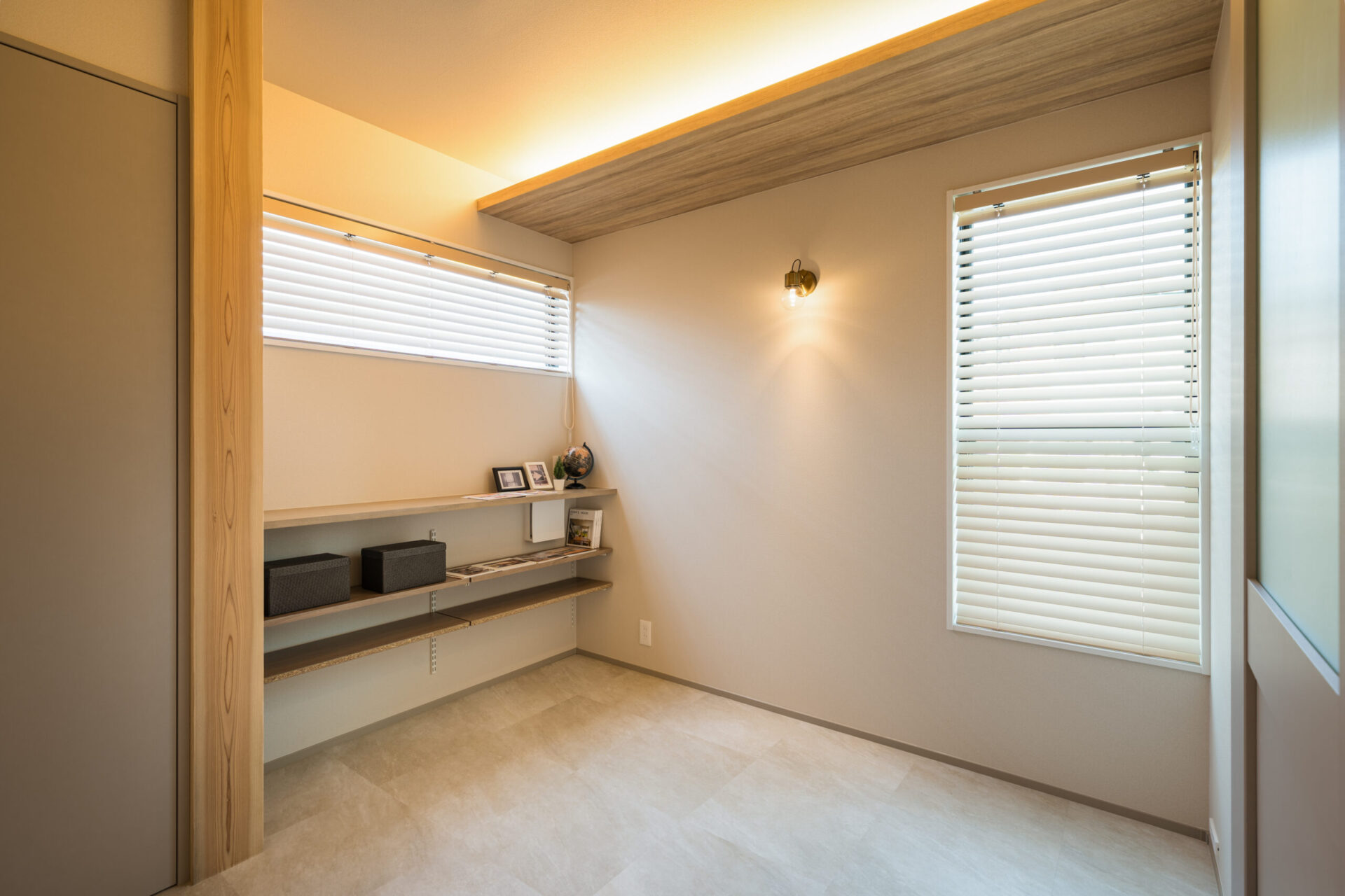 趣味を楽しむ、プライベートサロンのある家